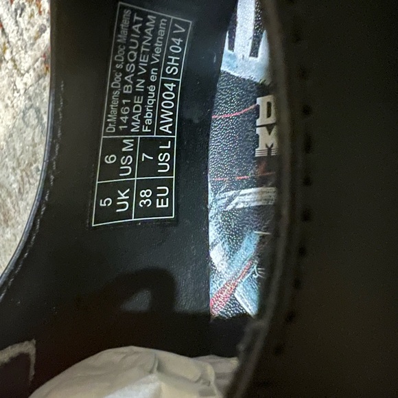 Dr. Martens 1461 Basquiat Oxford Shoes Collaboration NWT - Picture 7 of 15